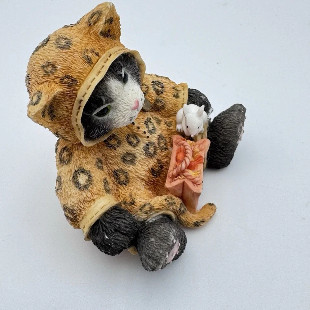 Vtg Calico‎ Kittens You Can Always Spot A Friend Figurine Priscilla H. Halloween